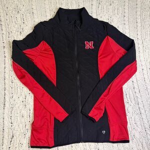 Nebraska Corn Huskers FullZip embroidered Jacket College Women's Size Medium